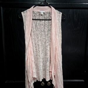 Long knitted vest
